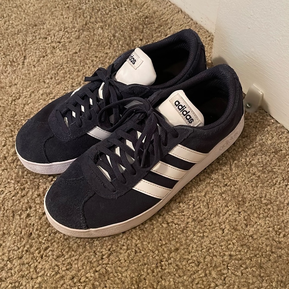 Blue adidas campus sneakers
